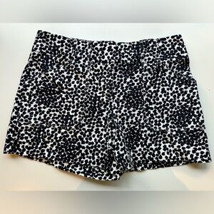 Loft shorts. 4” inseam. Size 4. White and navy.